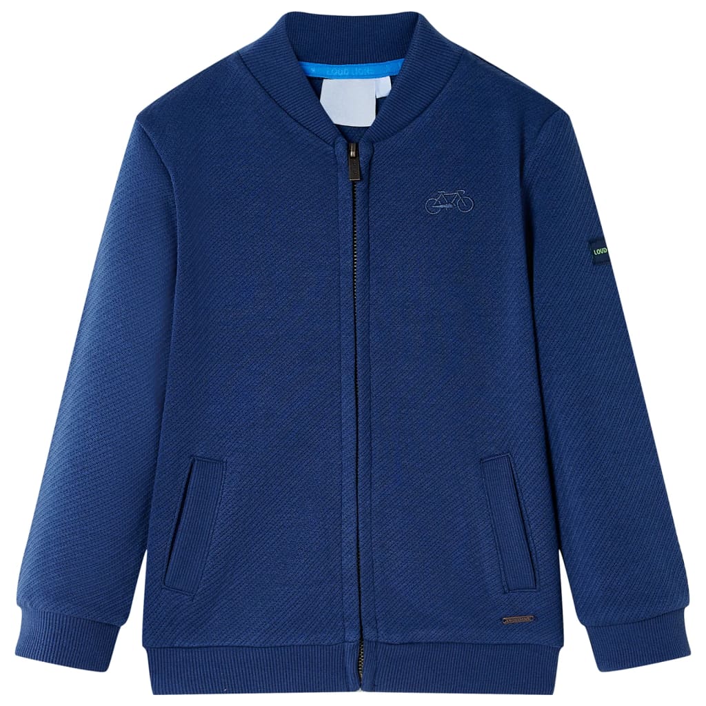 Vidaxl Kinderweste mit Rits 116 Marineblau