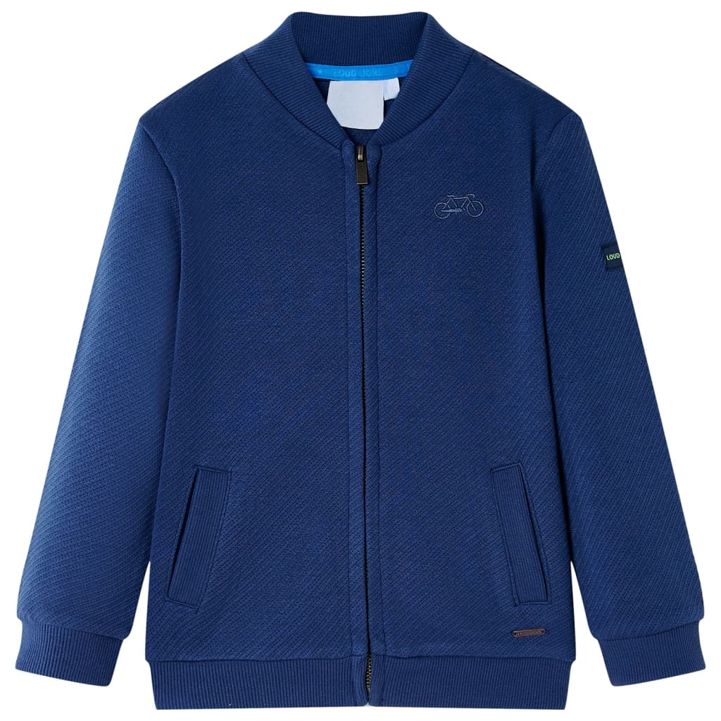 Vidaxl Kinderweste mit Rits 128 Marineblau