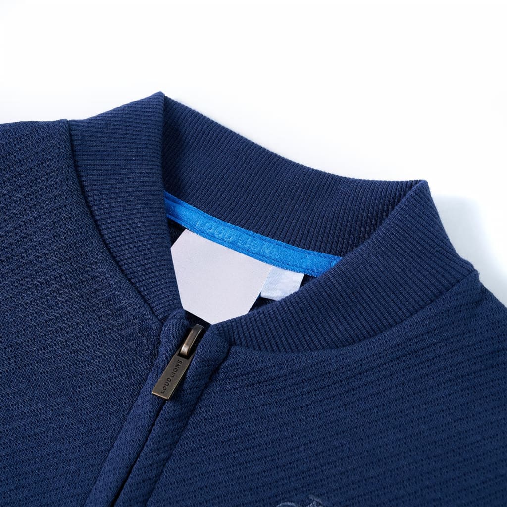 Vidaxl Kinderweste mit Rits 128 Marineblau