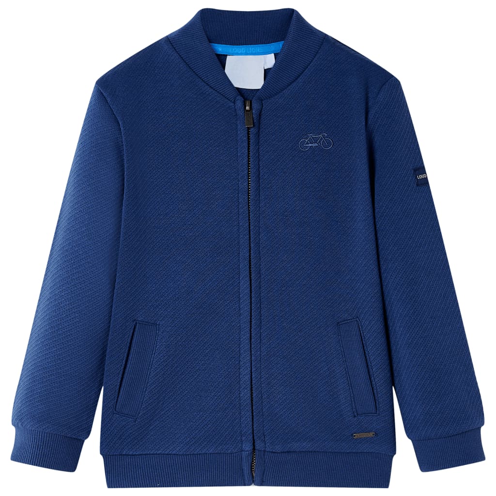 Vidaxl Kinderweste mit Reißverschluss 140 Marineblau