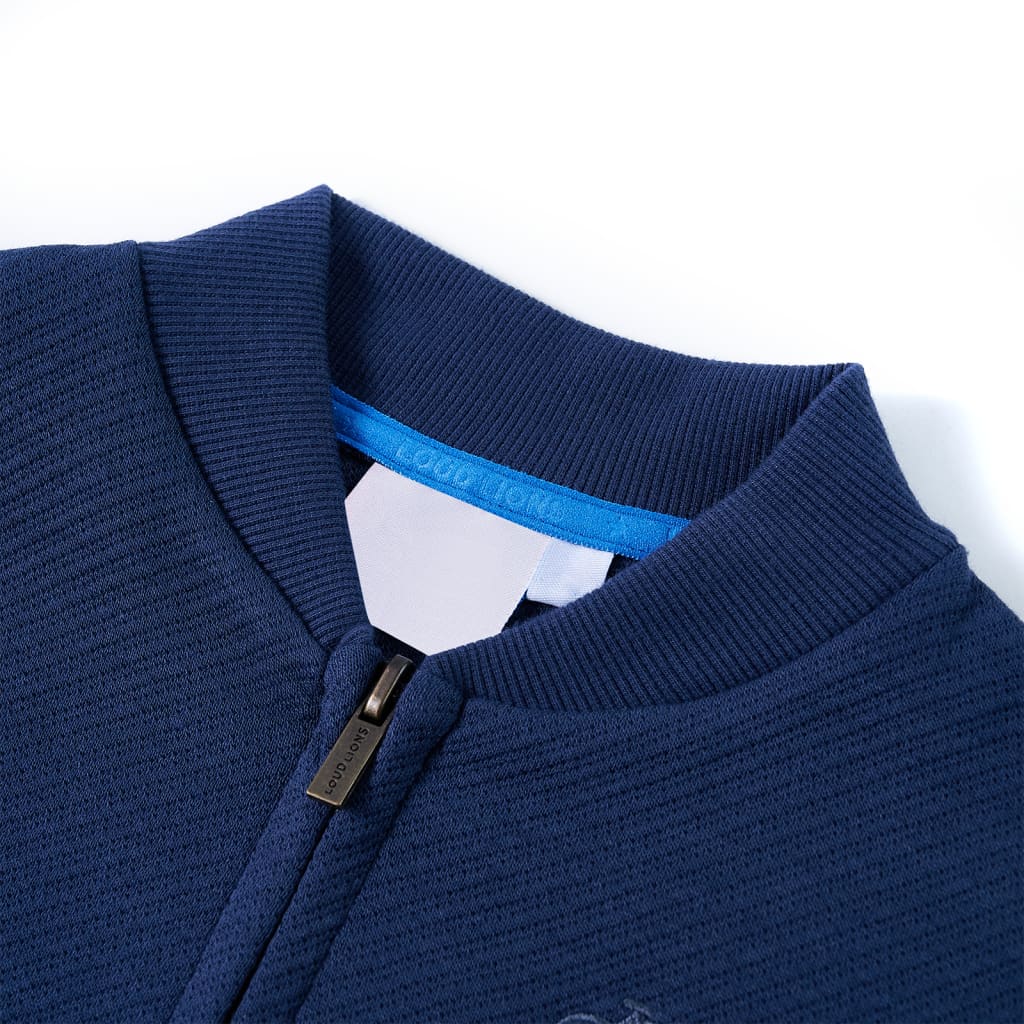 Vidaxl Kinderweste mit Reißverschluss 140 Marineblau