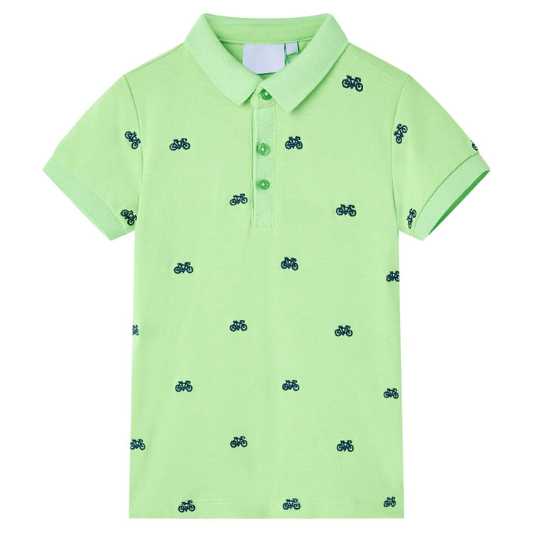 Vidaxl Kinderpolo -Shirt 92 Neongroen