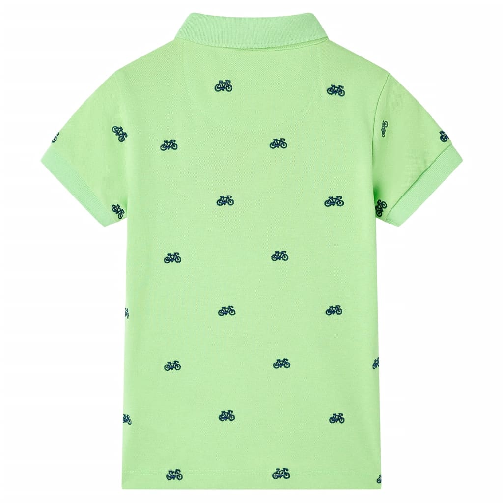 Vidaxl Kinderpolo -Shirt 92 Neongroen