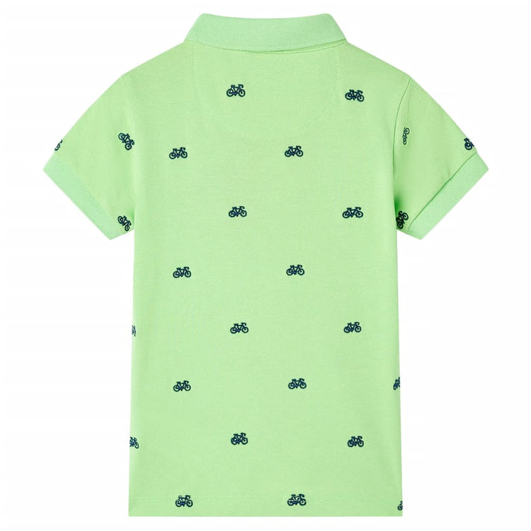Vidaxl Kinderpolo -Shirt 92 Neongroen