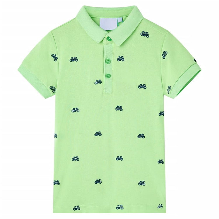 Vidaxl Kinderpolo -Shirt 116 Neongroen