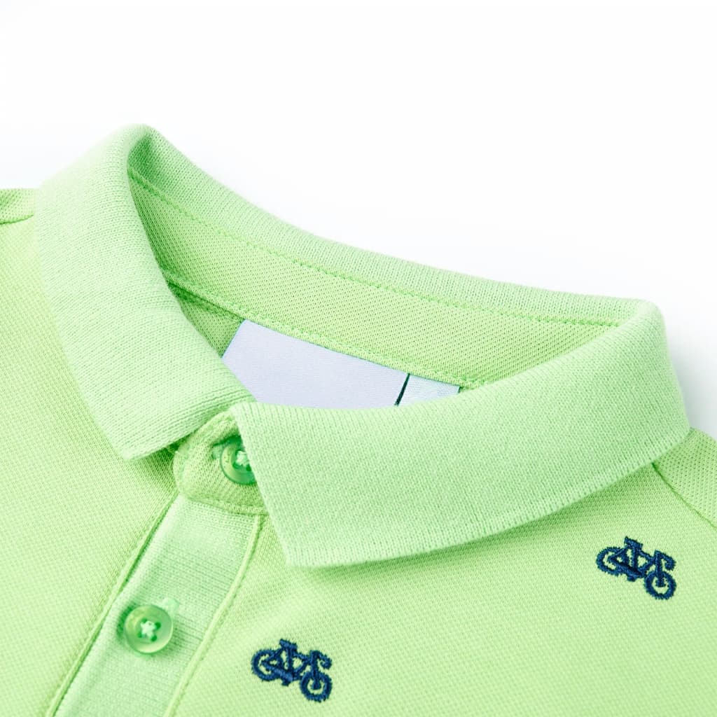 Vidaxl Kinderpolo -Shirt 116 Neongroen