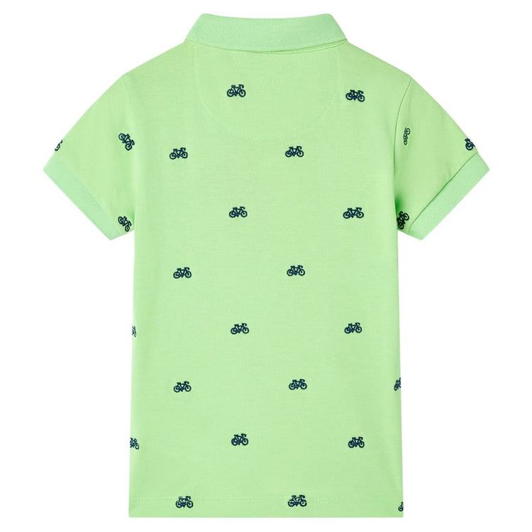 Vidaxl Kinderpolo -Shirt 128 Neongroen