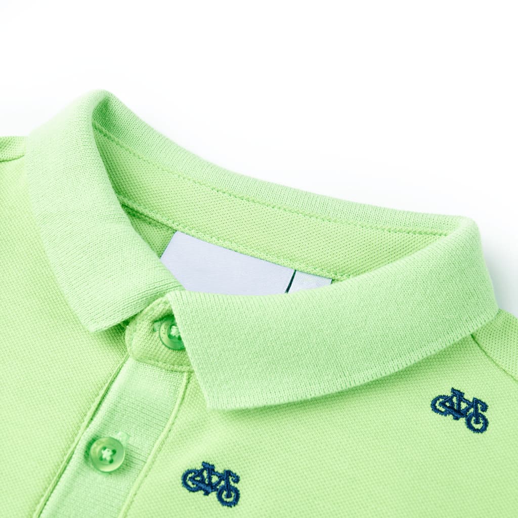 Vidaxl Kinderpolo -Shirt 128 Neongroen