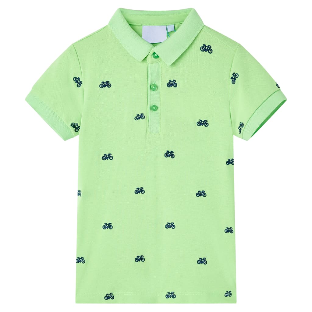 Vidaxl Kinderpolo -Shirt 140 Neongroen