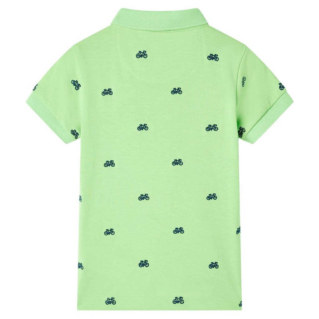 Vidaxl Kinderpolo -Shirt 140 Neongroen
