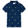 Vidaxl Kinderpolo -Shirt 92 Marineblau