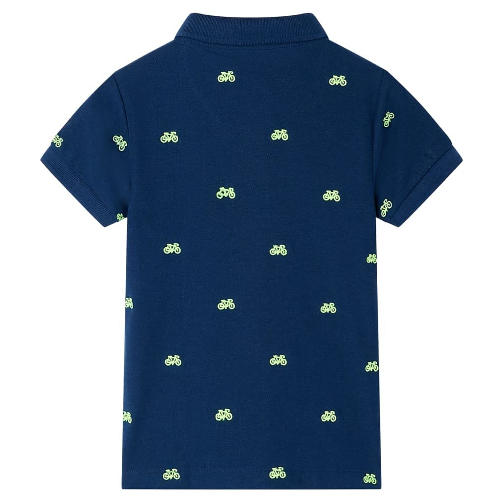 Vidaxl Kinderpolo -Shirt 92 Marineblau