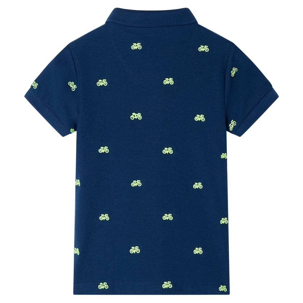 Vidaxl Kinderpolo -Shirt 104 Marineblau