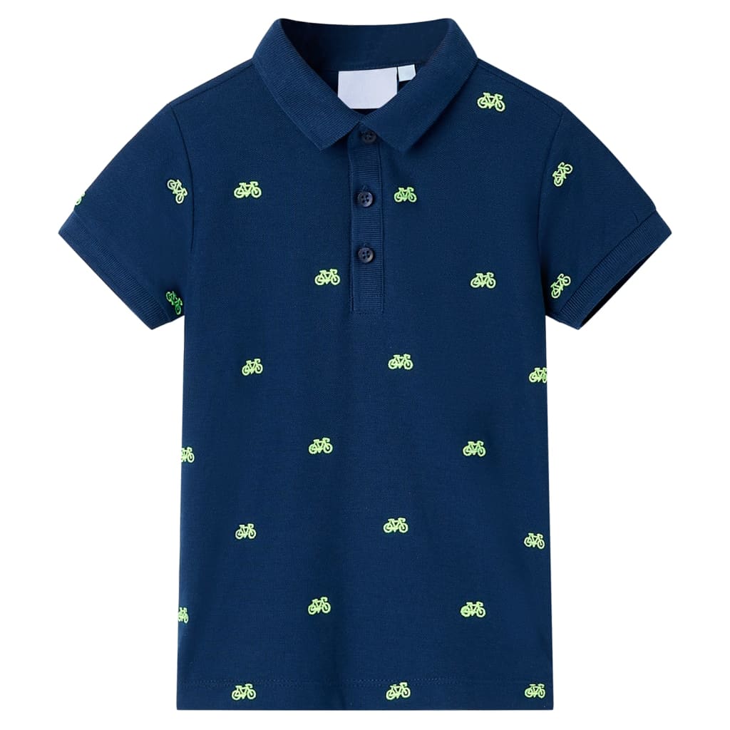 Vidaxl Kinderpolo -Shirt 116 Marineblau