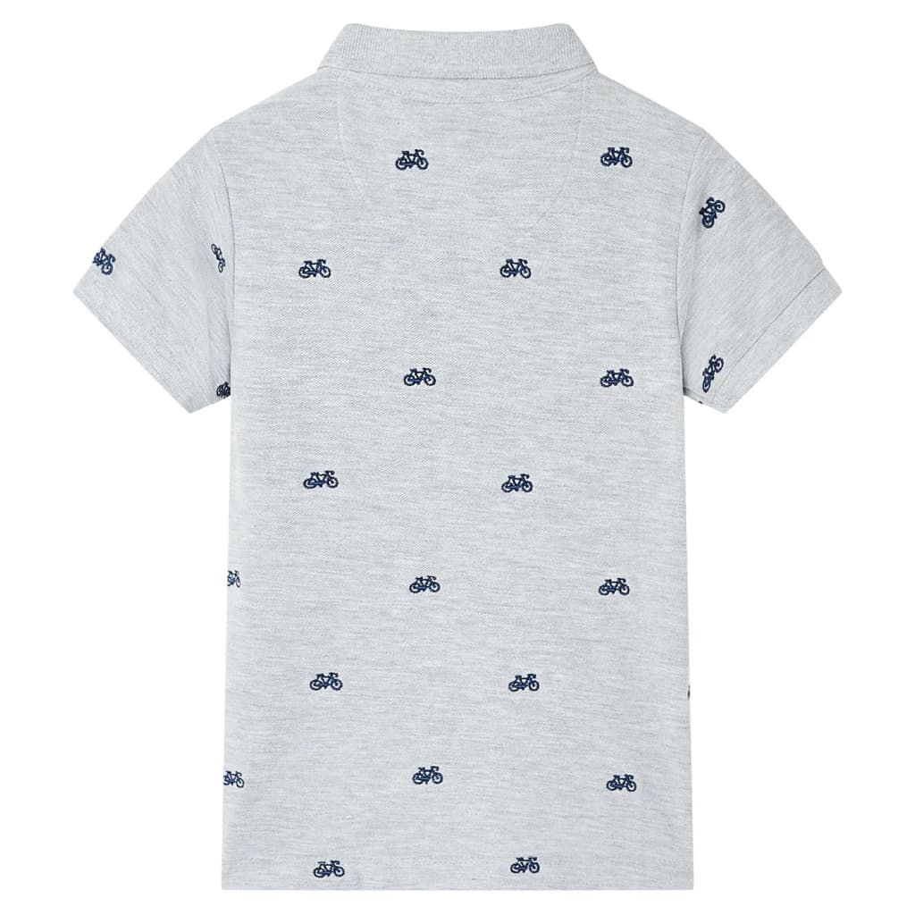 Vidaxl Kinderpolo -Shirt 104 gemischt grau