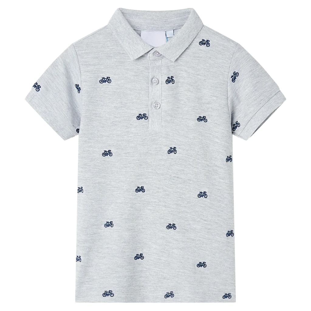 Vidaxl Kinderpolo -Shirt 140 gemischt grau