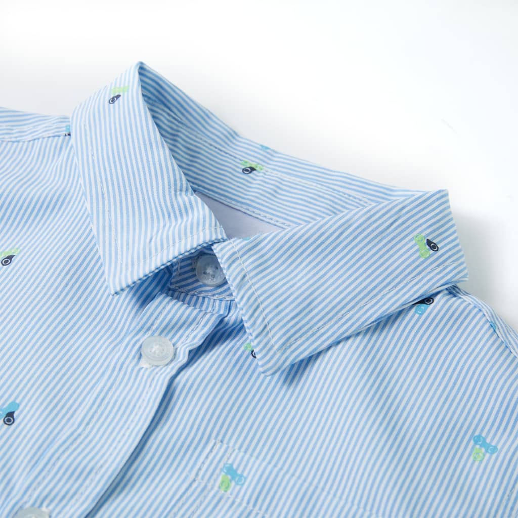 Vidaxl Kinderhemd 92 hellblau