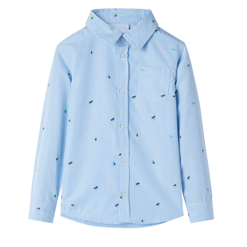 Vidaxl Kinderhemd 128 hellblau