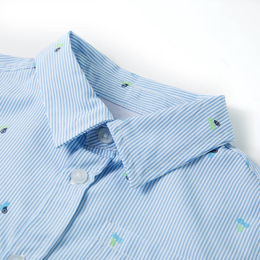Vidaxl Kinderhemd 128 hellblau