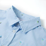 Vidaxl Kinderhemd 128 hellblau - afbeelding 3