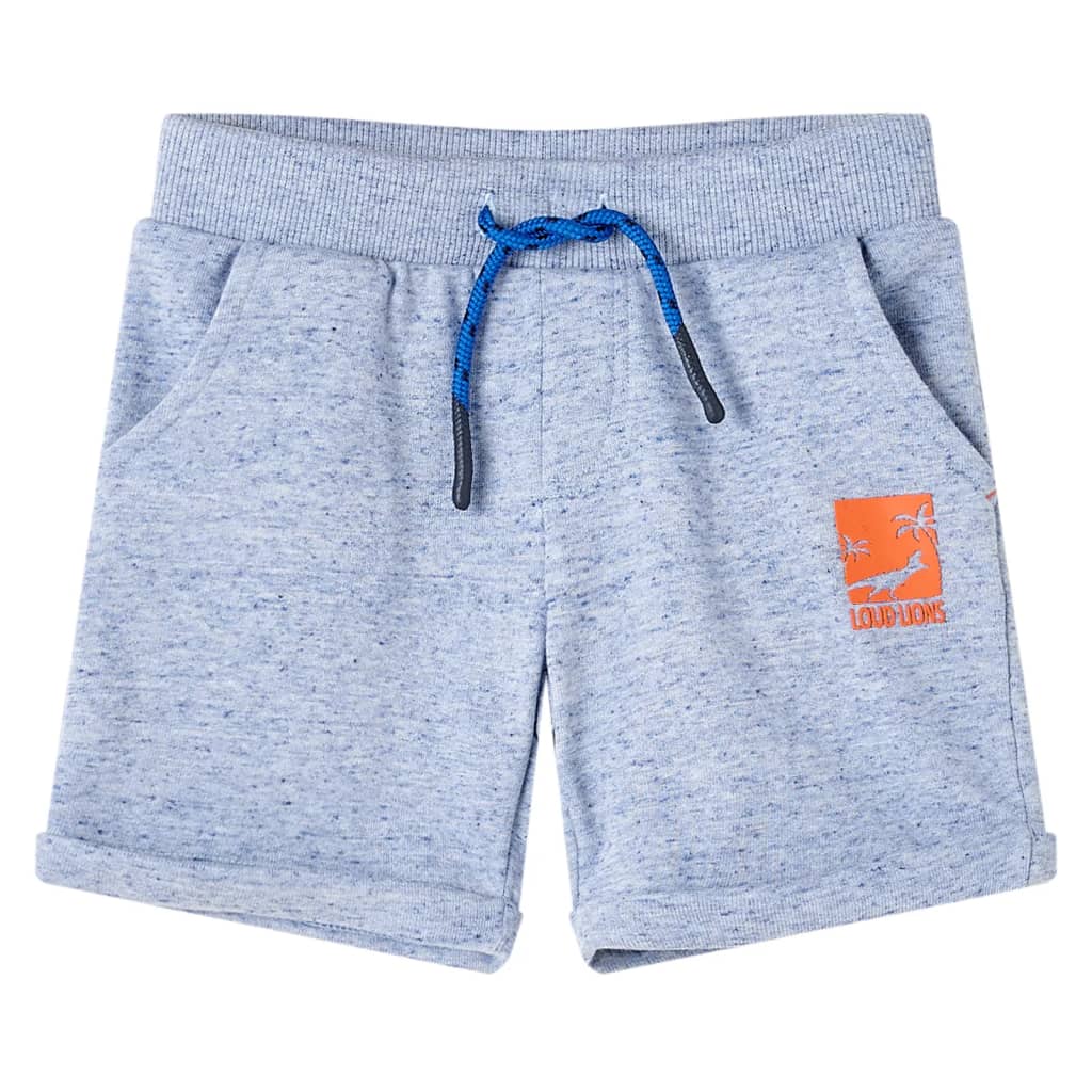 Vidaxl Kindershorts mit Trekkoord 128 gemischt Blau
