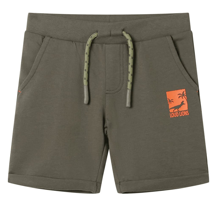 Vidaxl Kindershorts mit Trekkoord 128 Donkerkaki