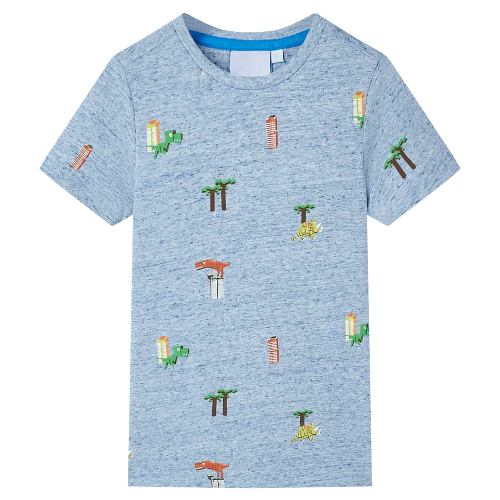 Vidaxl Kinderhemd 92 gemischt blau
