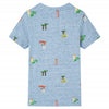 Vidaxl Kinderhemd 104 gemischt blau