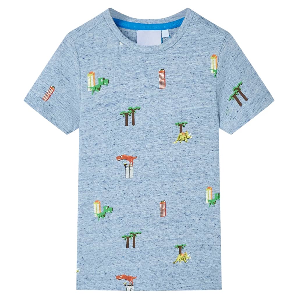 Vidaxl Kinderhemd 128 gemischt blau