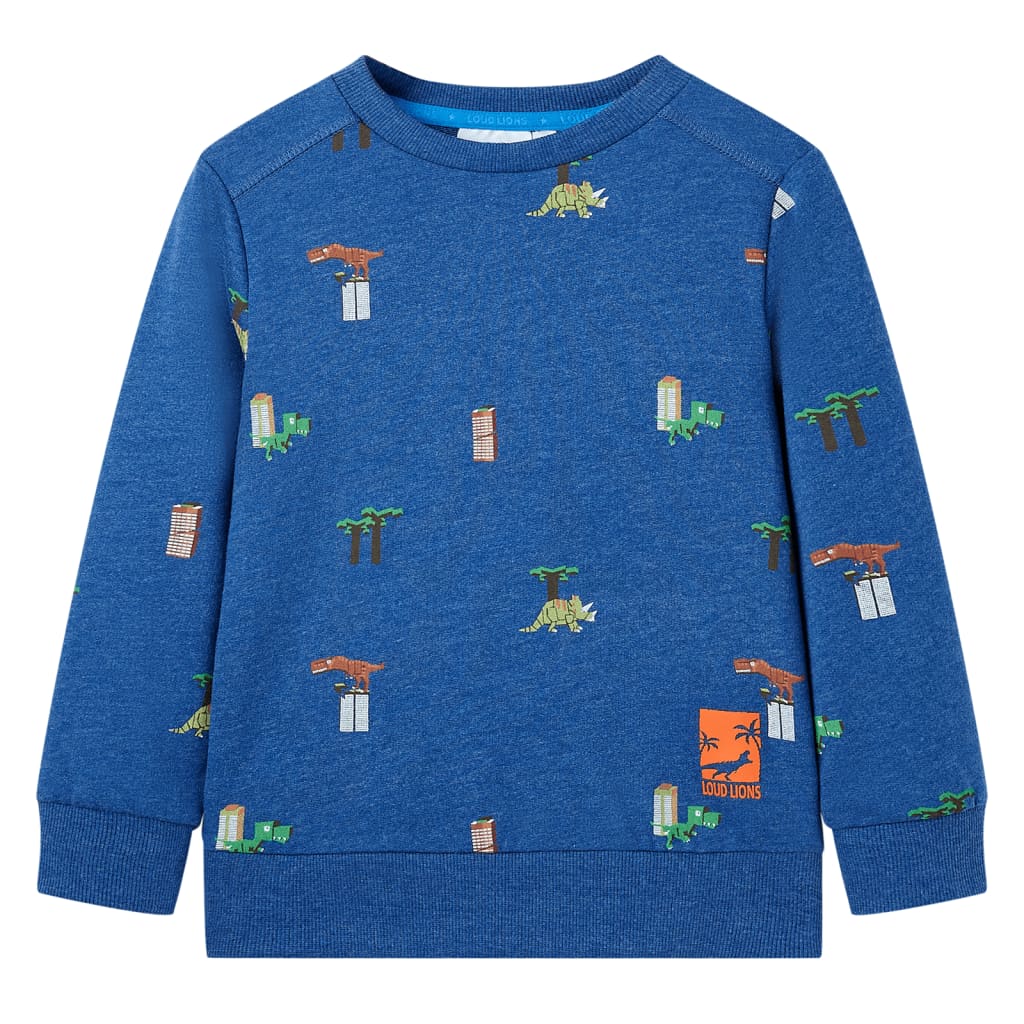 Vidaxl Kinderpullover 116 gemischtes dunkelblau