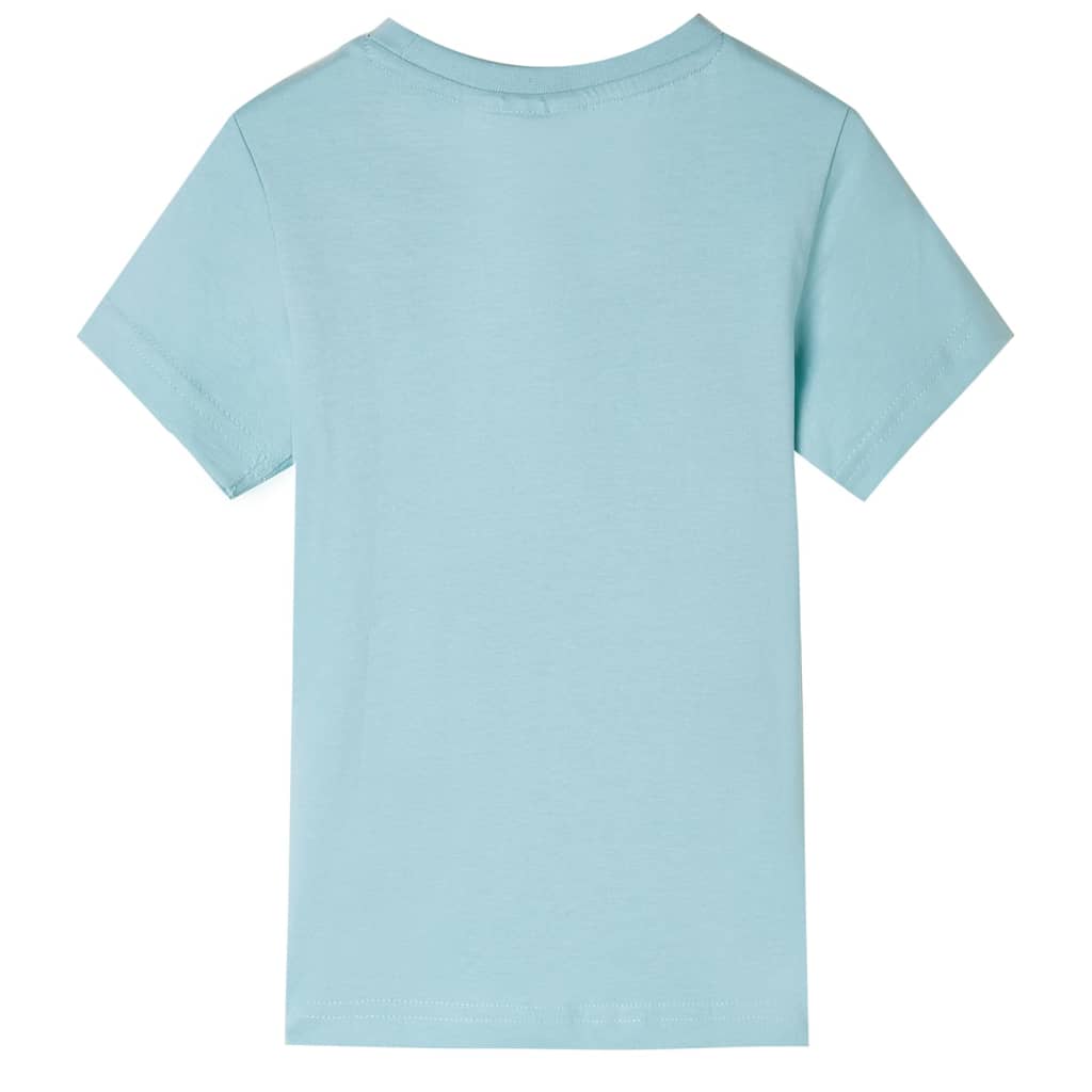 Vidaxl Kinderhemd 92 helles Meerblau