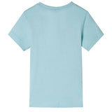 Vidaxl Kinderhemd 116 helles Meerblau - afbeelding 2