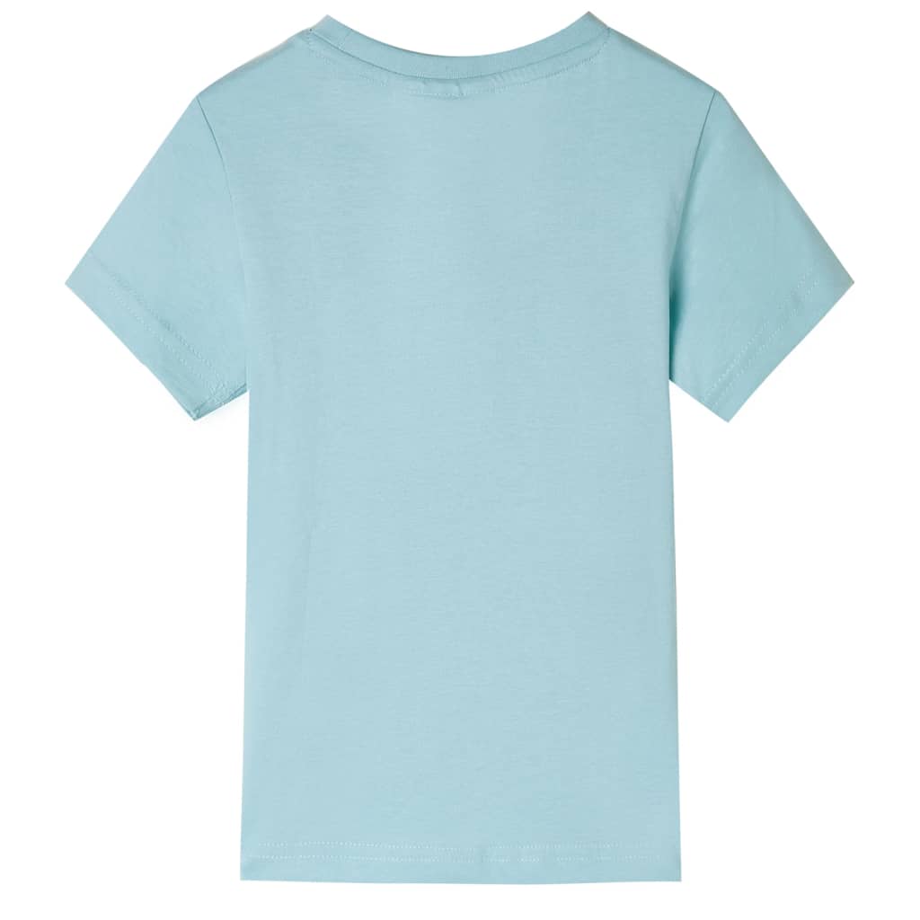Vidaxl Kinderhemd 116 helles Meerblau