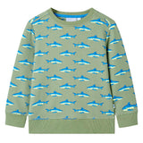 Vidaxl Kinderpullover 104 Lichtkaki - afbeelding 1