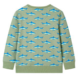 Vidaxl Kinderpullover 128 Lichtkaki - afbeelding 2