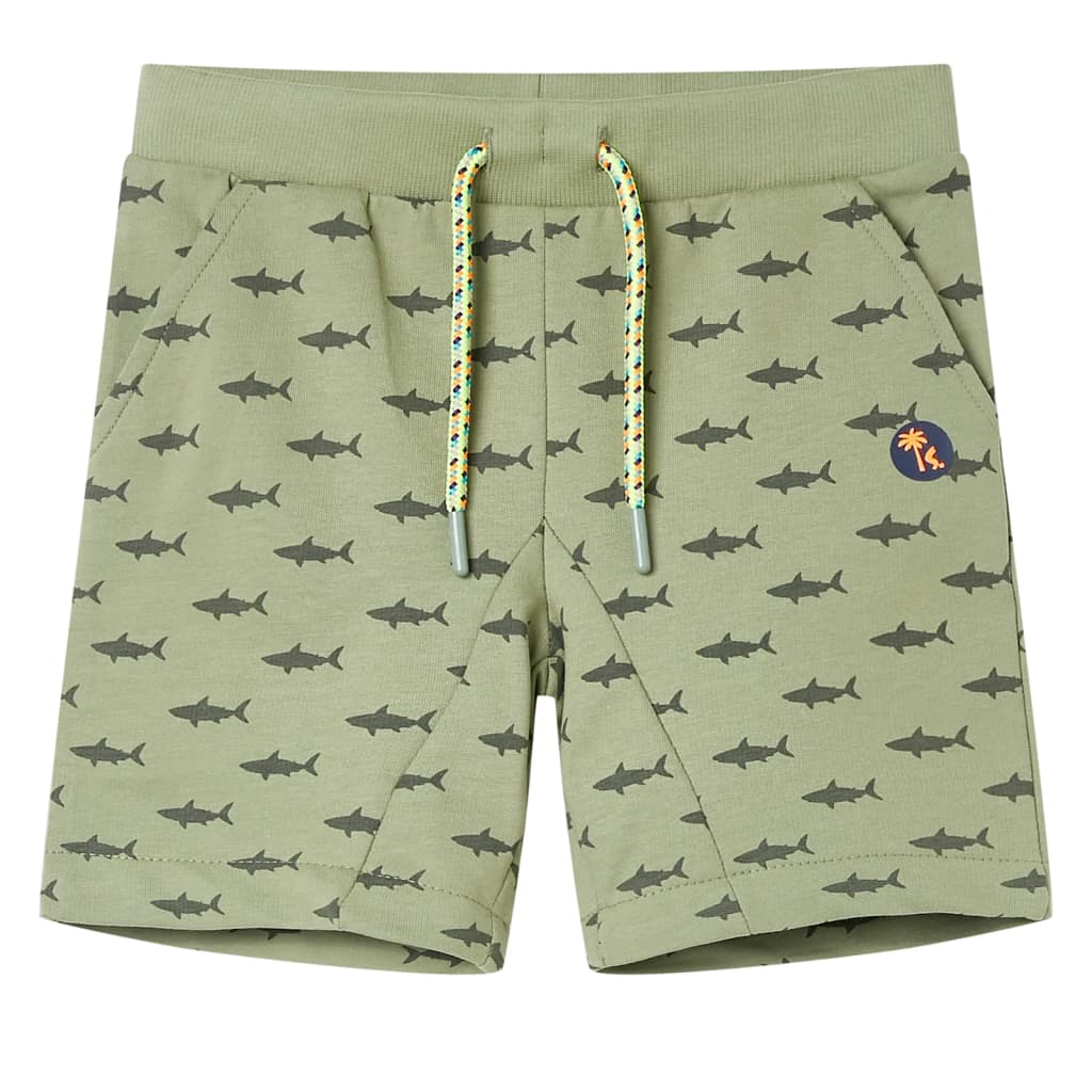 Vidaxl Kindershorts mit Trekkoord 92 Lichtkaki