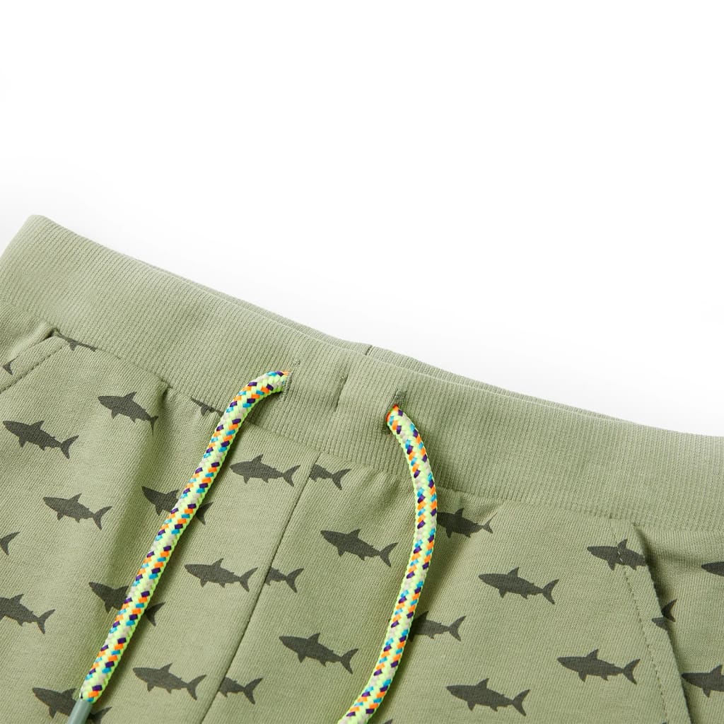 Vidaxl Kindershorts mit Trekkoord 92 Lichtkaki