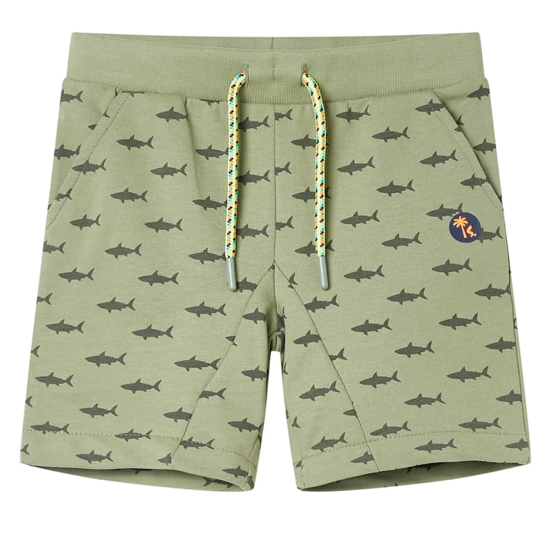 Vidaxl Kindershorts mit Trekkoord 128 Lichtkaki