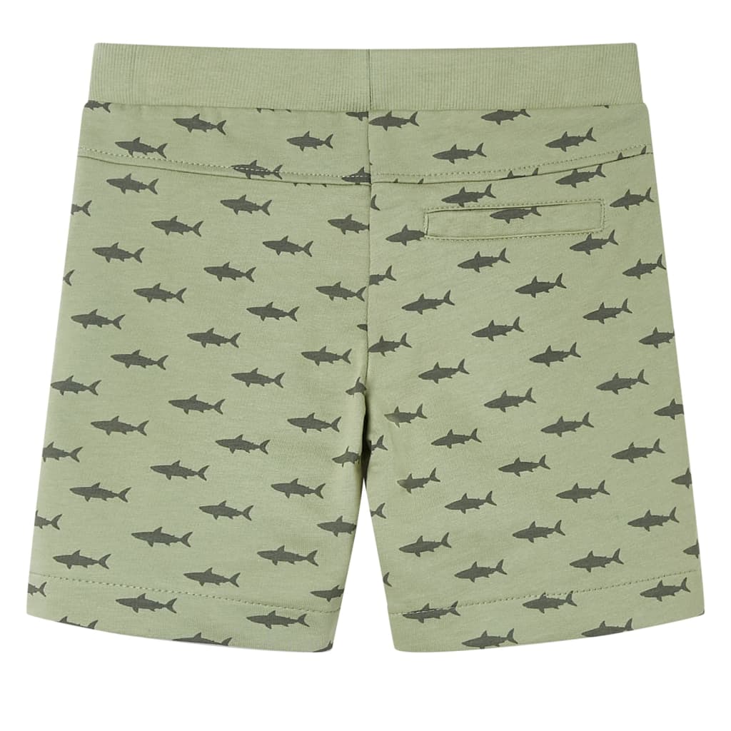 Vidaxl Kindershorts mit Trekkoord 128 Lichtkaki