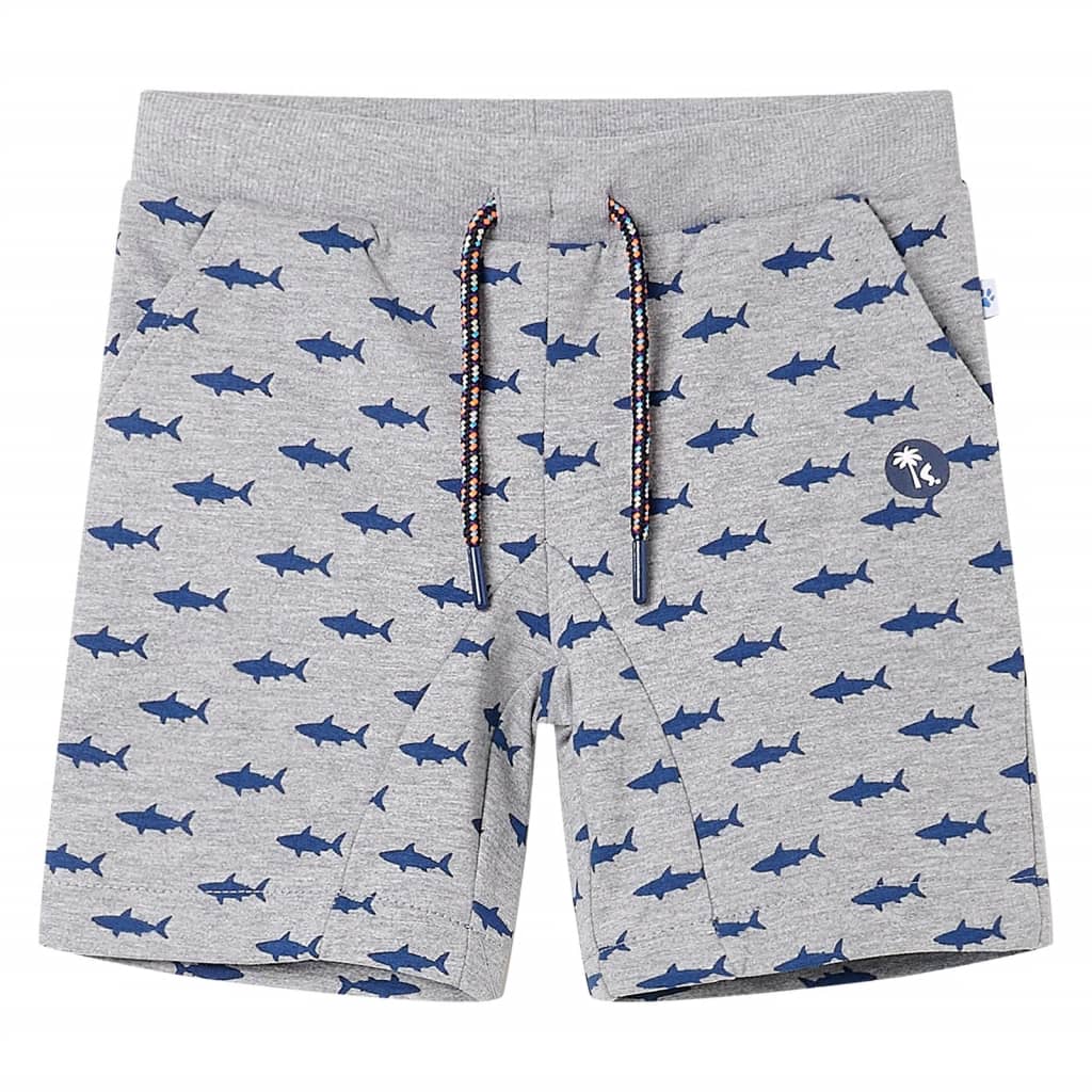 Vidaxl Kindershorts mit Trekoord 104 gemischtes hellgrau