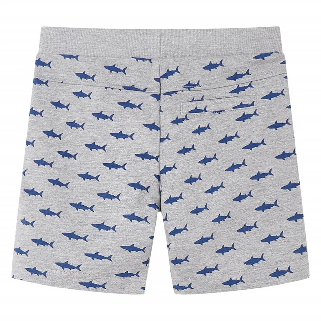 Vidaxl Kindershorts mit Trekkoord 128 gemischtes hellgrau