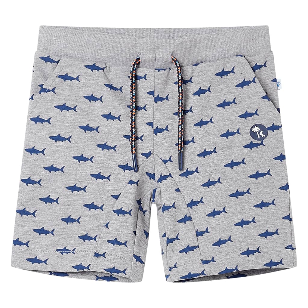 Vidaxl Kindershorts mit Trekoord 140 gemischtes hellgrau