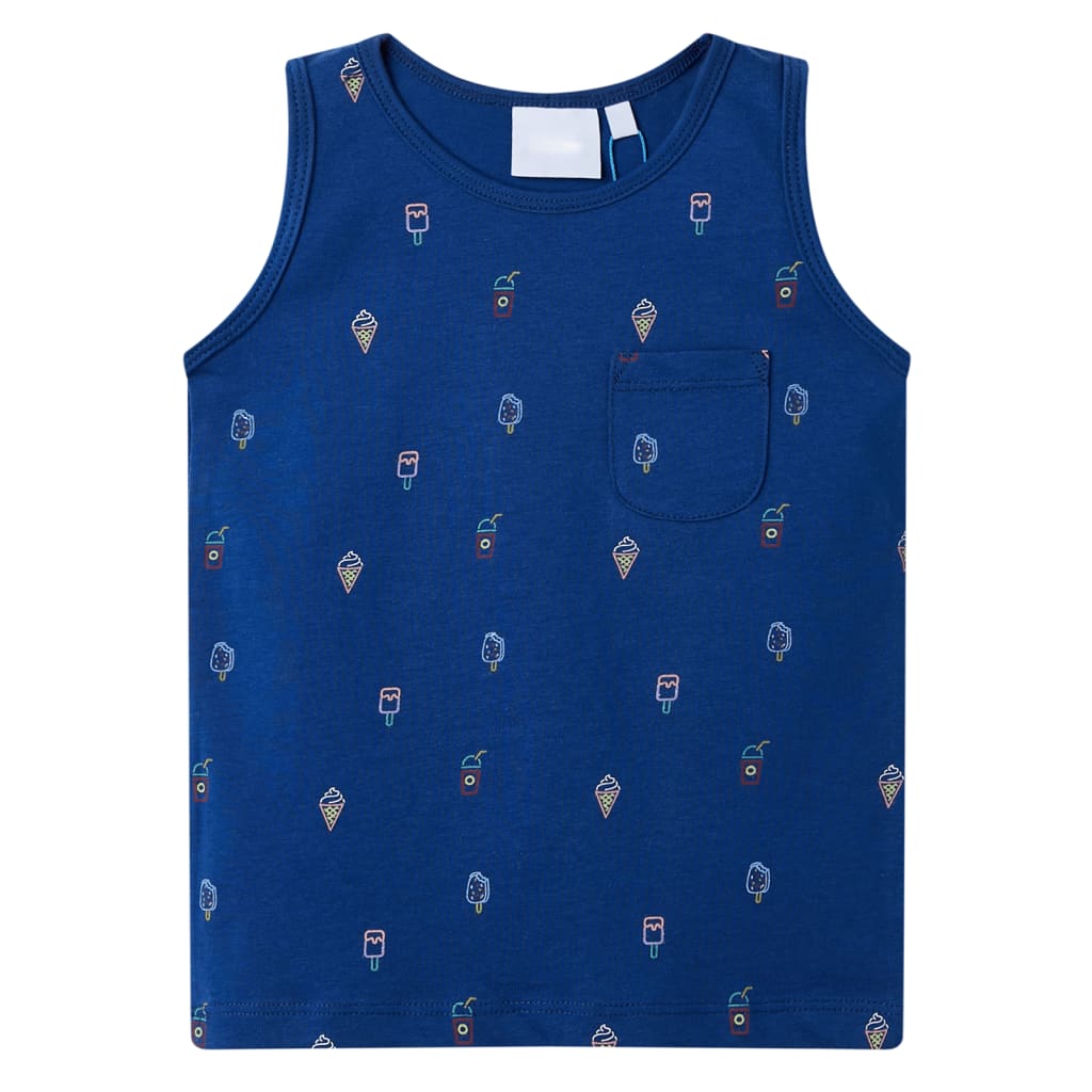 Vidaxl Children's Top 128 Dunkelblau