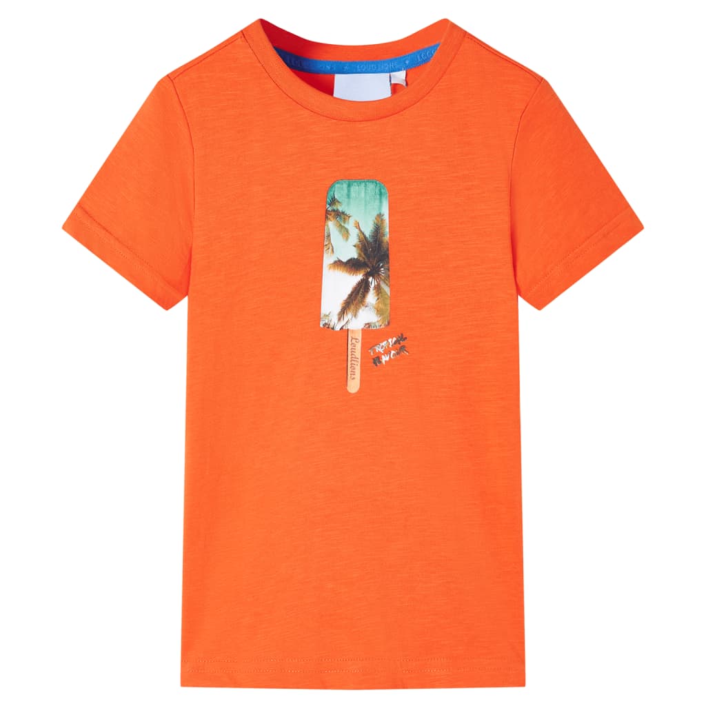 Vidaxl Kinderhemd 104 Donkeroranje