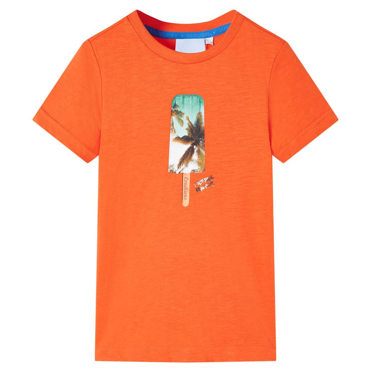 Vidaxl Kinderhemd 104 Donkeroranje