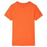 Vidaxl Kinderhemd 104 Donkeroranje - afbeelding 2