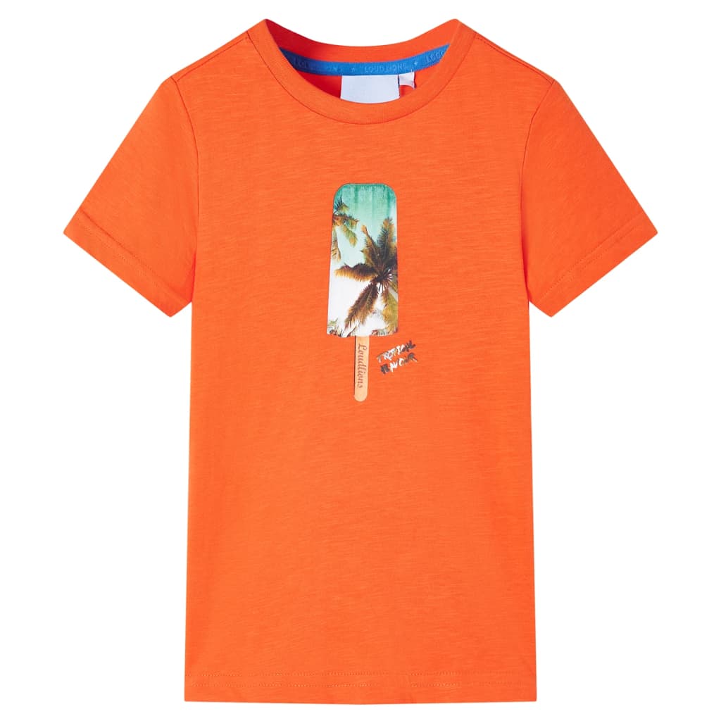 Vidaxl Kinderhemd 116 Donkeroranje