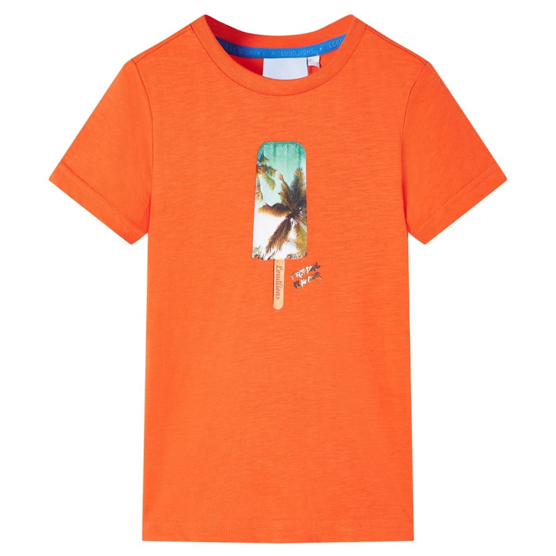 Vidaxl Kinderhemd 116 Donkeroranje