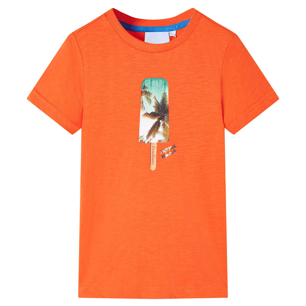 Vidaxl Kinderhemd 128 Donkeroranje