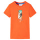 Vidaxl Kinderhemd 128 Donkeroranje